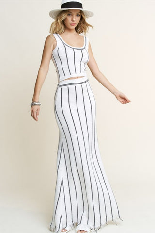 Soleil knit skirt set