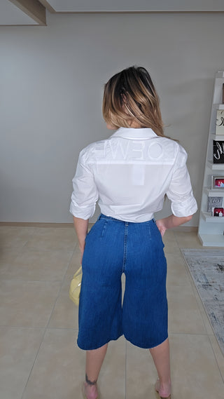 White Buttons down shirt top