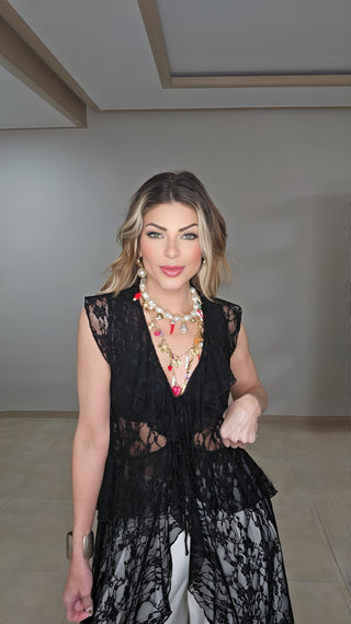 Coastal Lace long Top