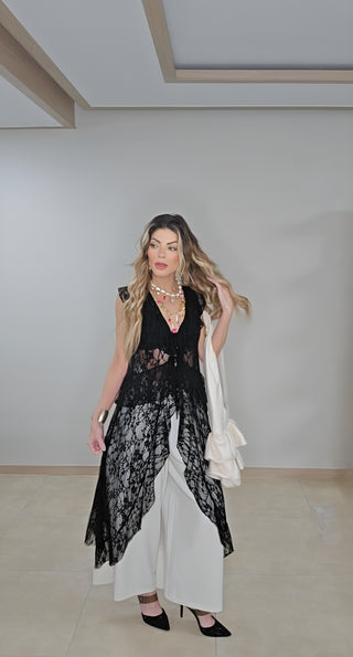 Coastal Lace long Top