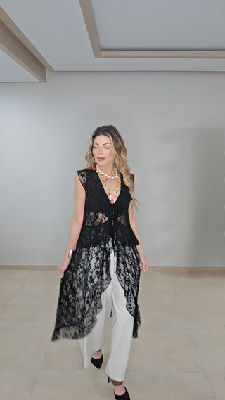 Coastal Lace long Top