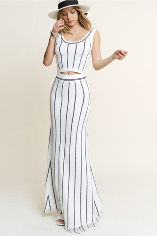 Soleil knit skirt set