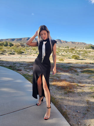 Vestido de esmoquin elegante