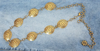Bronze gold chain belt