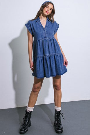 Casual denim dress