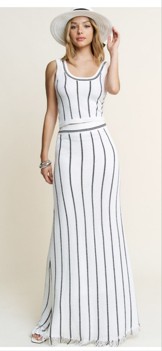 Soleil knit skirt set
