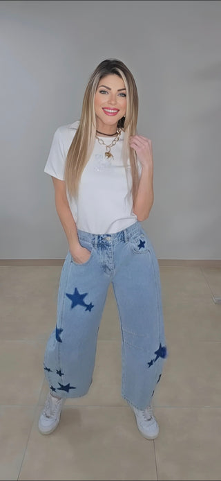 White pearls t shirt