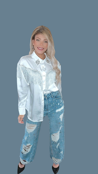 Blusa con flecos Desire