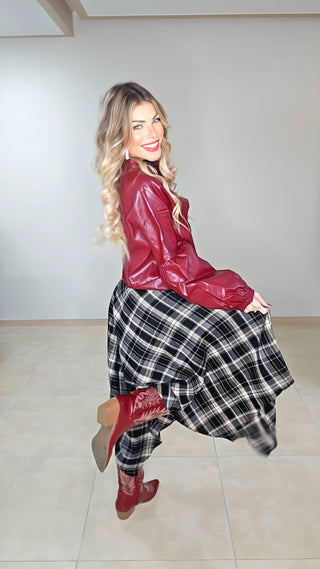 Cereza leather top jacket