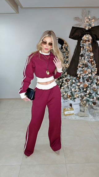 Logan Wine pants set