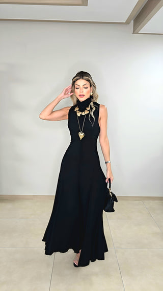 Minaj Black Maxi Dress