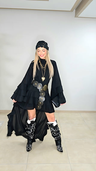 Savage Black boho dress