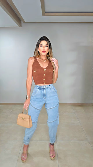 Crush Denim pants
