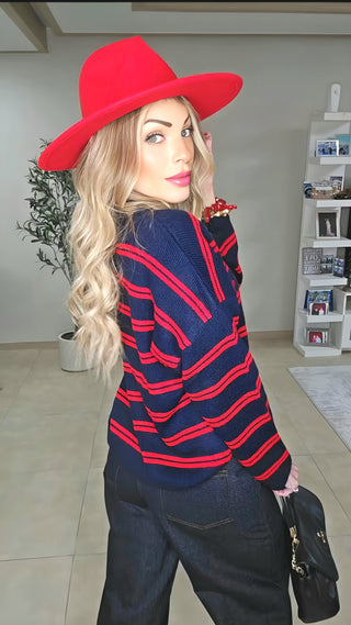 My stripe Era sweater top