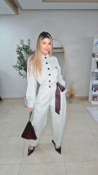 Juicy cream jumpsuit