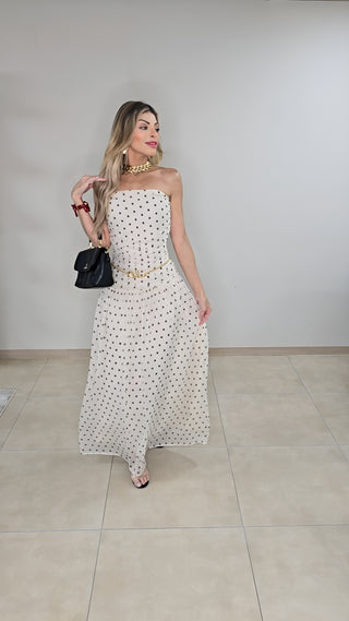 Vanilla polka dots dress