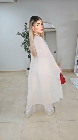 Magazine Cape pants set