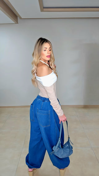 Blue Aladin Denim pants