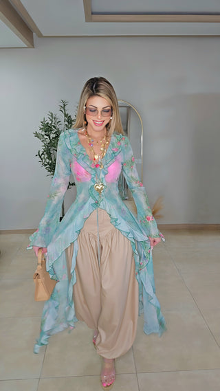 Garden love long top