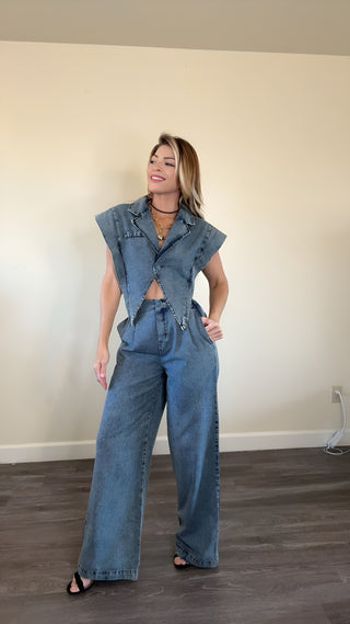 Eternal Denim pants Set