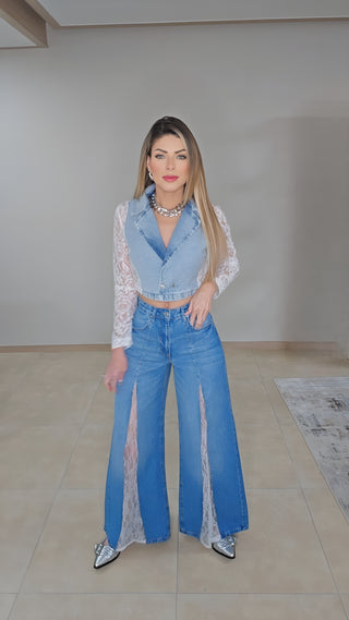 Lift me up Denim pants set