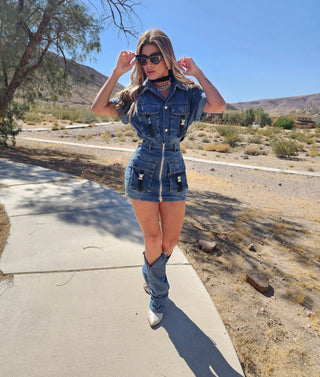 Set falda denim