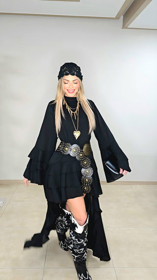 Savage Black boho dress