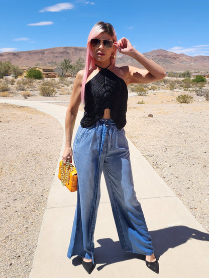 Get over me fringe top