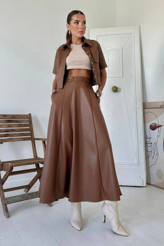 Conjunto de falda larga Choco