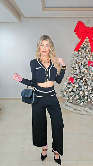 Dynasty Black knit set