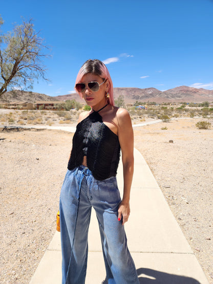 Get over me fringe top