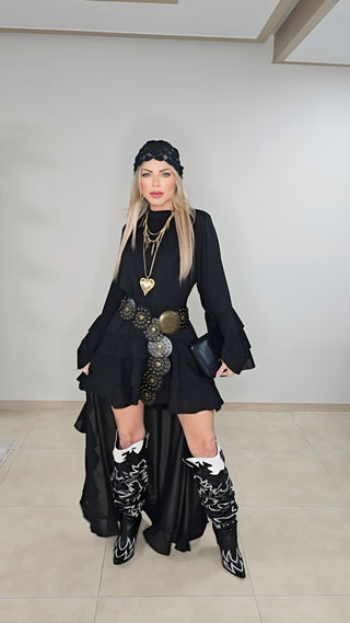 Savage Black boho dress