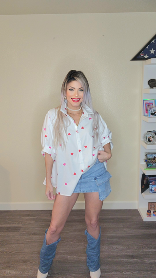 Lovely Hearts tunic top