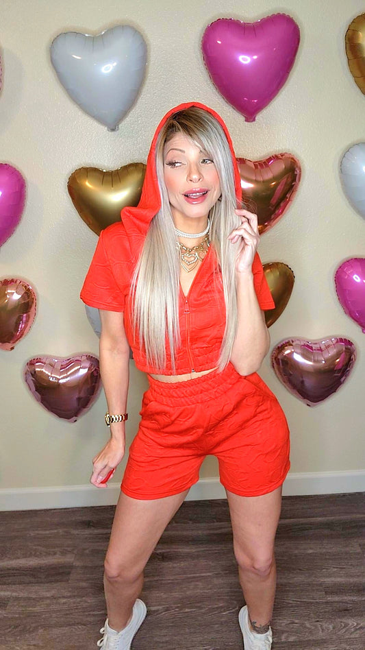 Summer hoodie & short set