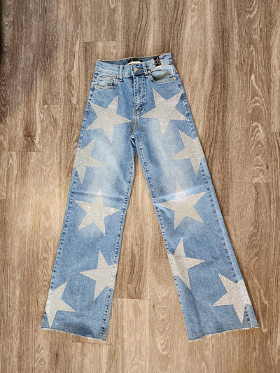Bling Star High Waist Jeans